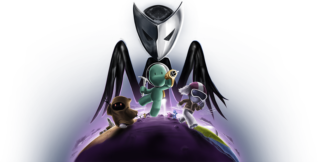 Personagens e planeta de Kryh Explorer